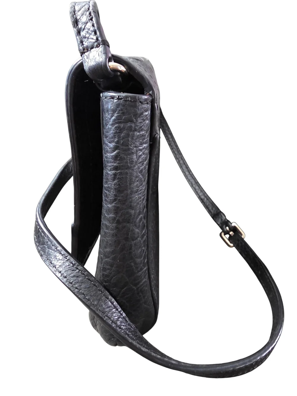 #157 Kate Spade Black Quilted Leather Crossbody Bag